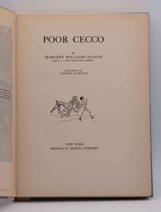 POOR CECCO. Limited edition signed by Margery Williams Bianco.