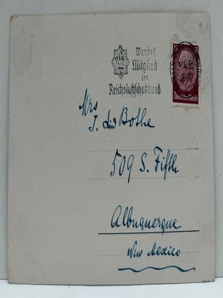Postcard signed and with a bar of manuscript music handwritten by Franz Lehar.