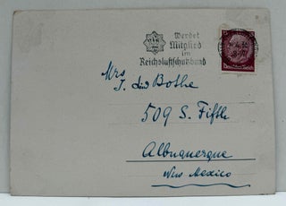 Postcard signed and with a bar of manuscript music handwritten by Franz Lehar.