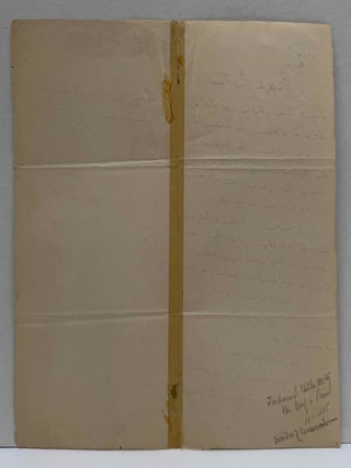 Letter handwritten and signed by Ferdinand von Hiller.