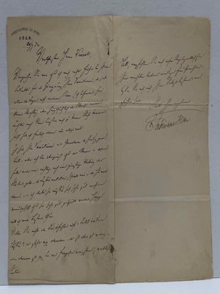 Letter handwritten and signed by Ferdinand von Hiller.