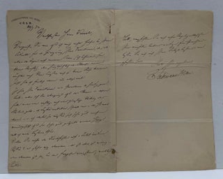 Letter handwritten and signed by Ferdinand von Hiller.
