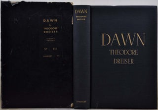 Item #1464baY3 DAWN. A History of Myself. Limited edition signed by Theodore Dreiser. Theodore...