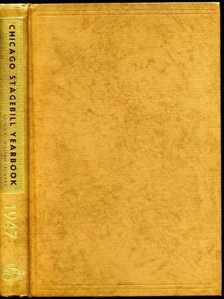Item #2369baJ Chicago stagebill yearbook 1947. A pictorial and statistical review of the...