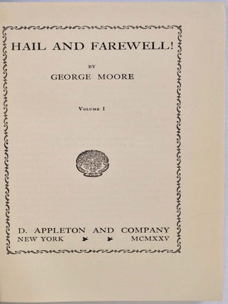 Hail and farewell. Two volume set.