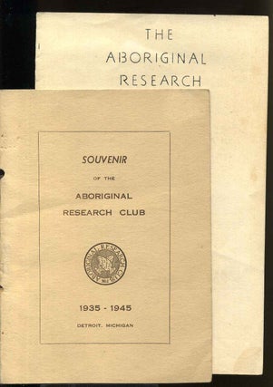 Item #5062ba Souvenir 1935-1945. Aboriginal Research Club