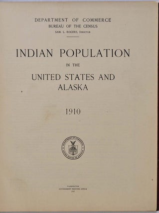 Indian population in the United States and Alaska. 1910.