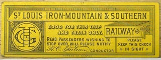 Item #7199ba Ticket. Iron Mountain St. Louis, Southern Railway