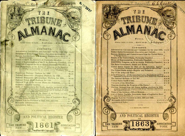 Item #7230baO Tribune Almanac and Political Register, The. John F. Cleveland, Franklin J. Ottarson, compilers.