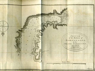 Item #7554ba Sketch of the harbour of Samganooda, on the Island Conalaska. [MAP]. Alexander Hogg