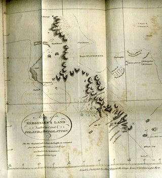 Item #7556ba Map of Kerguelen's land called by C. Cook Island of Desolation. [MAP]. Alexander Hogg