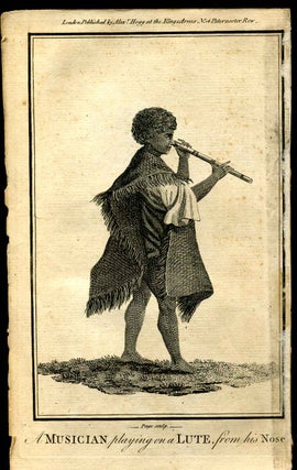 Item #7572ba Musician playing on a lute, from his nose. Alexander Hogg