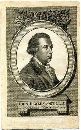 Item #7578ba John Hawkesworth [portrait of] ... one of the editors of Cook's first voyage....