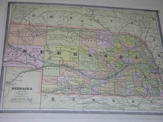 Item #8388bam Nebraska. [map]. George F. Cram