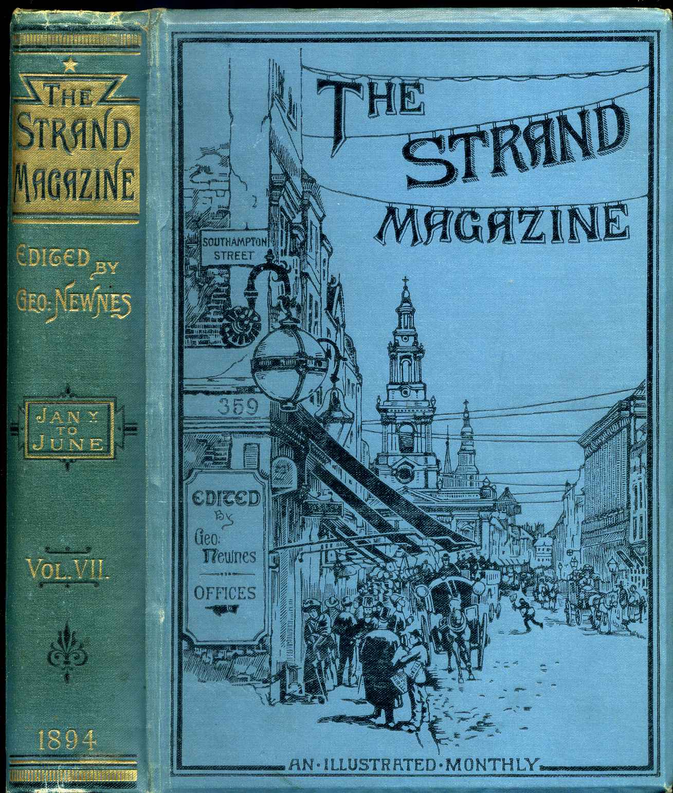 STRAND MAGAZINE. Vol. VII. January to June 1894. Signatures of Charles  Dickens with portraits . From 1825 to 1870 by J. Holt Schooling on Kurt  Gippert