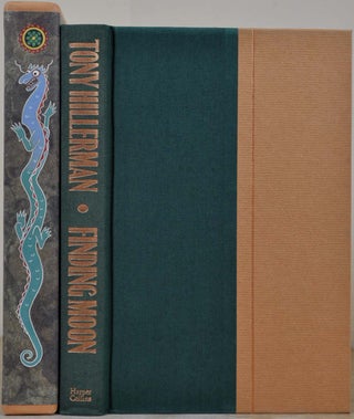 Item #9078ba FINDING MOON. Limited lettered edition, signed by Tony Hillerman. Tony Hillerman